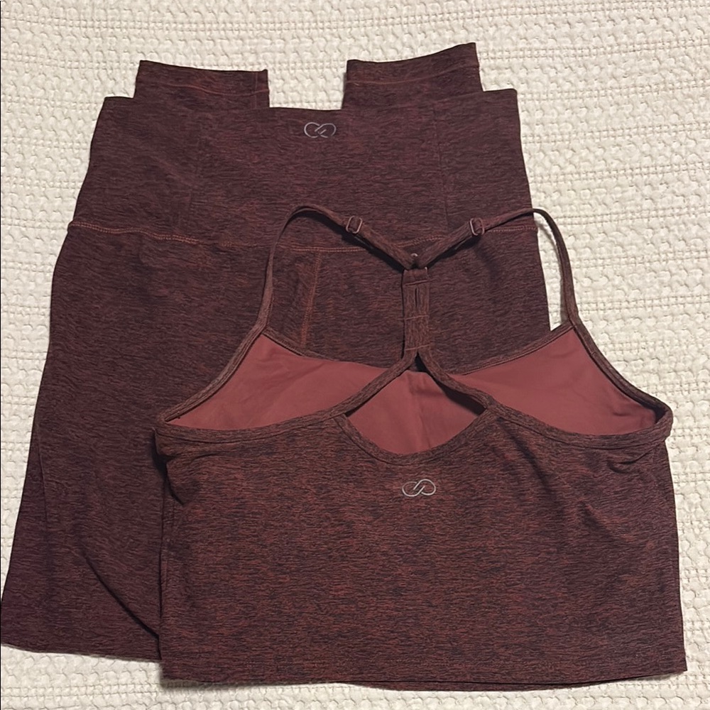 Calia burgundy workout/yoga set